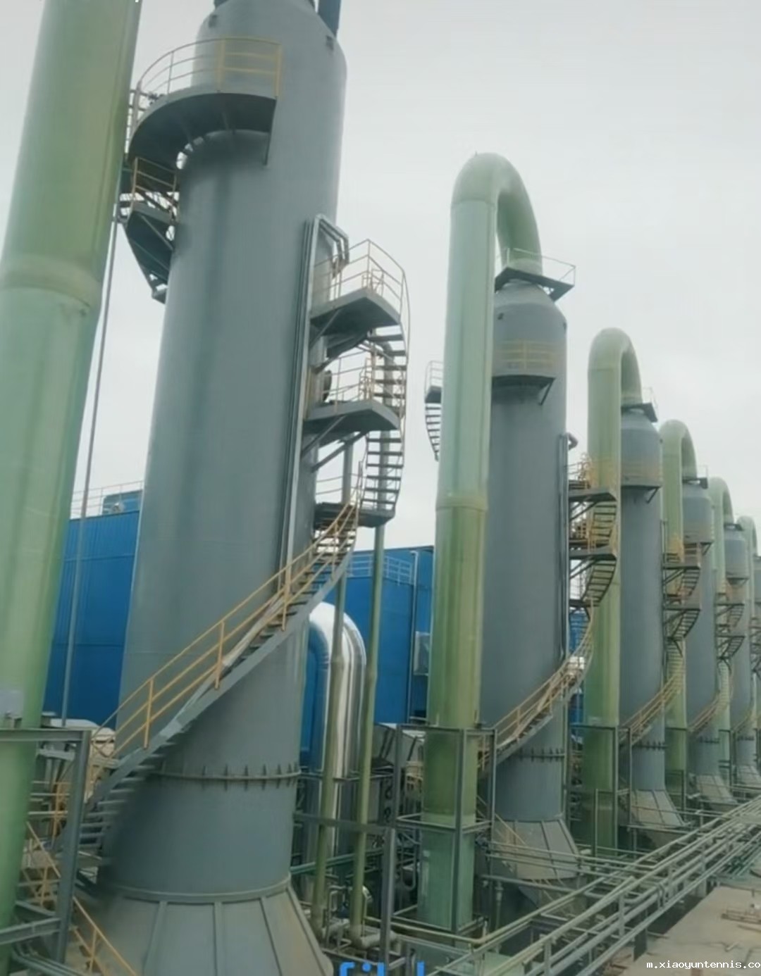 漯河砖窑玻璃钢脱硫塔工程施工厂家-加工安装定做